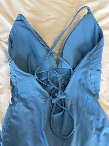 CALIA Women's Swim Triangle Strappy Back One Piece Size 12 - photo 4