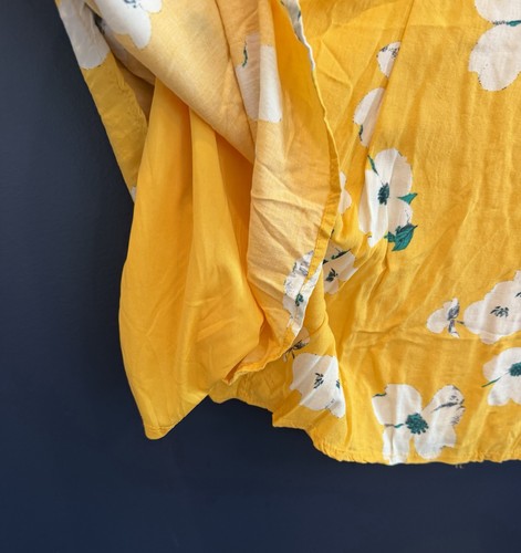 Xhilaration Romper Womens M Yellow Floral Spaghetti Strap - photo 3