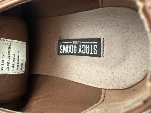 Stacy Adams Dickinson Kids Boys Size 5 M Oxford Cap Toe Cognac D - photo 2