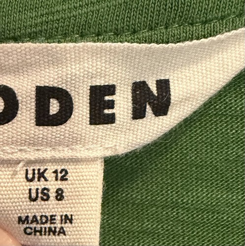 Boden Eden Henley Blouse Puff Sleeves Top Size 8 Womens - photo 2