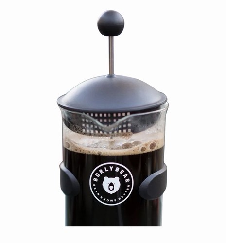 NEW Burly Bear 4-Cup French Press Coffee Maker Black 1 Quart - photo 5