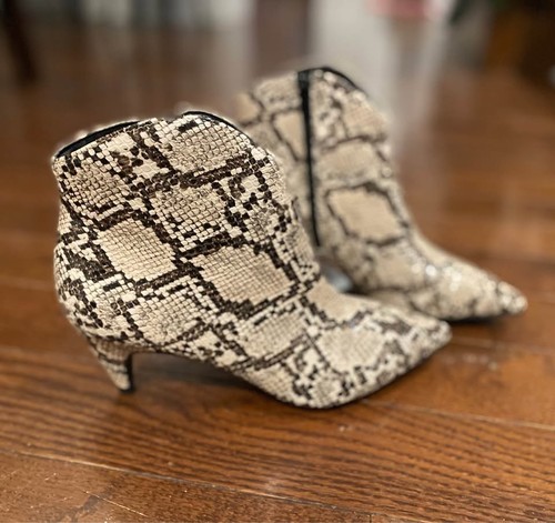 New! Women's Faux Snake Skin Boots - Size 7