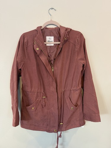 Women’s Medium Cotton utility jacket, mauve/dusty rose Color