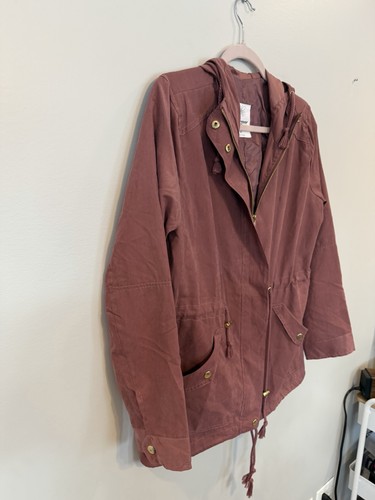 Women’s Medium Cotton utility jacket, mauve/dusty rose Color - photo 2