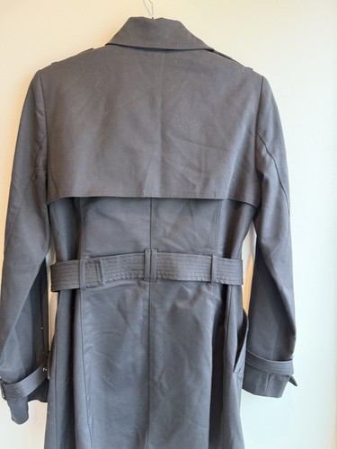 Carolina Belle Trench Coat Womens Small Black Belted - photo 3