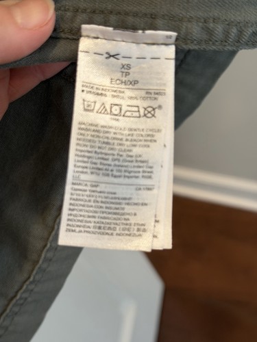 GAP 100% Cotton Utility Jacket XS Womens Military Green - photo 5