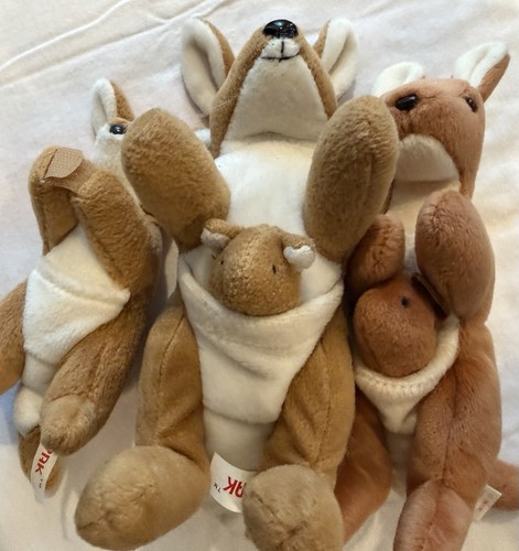 Realistic Kangaroo Family 5 Piece Plush Dolls - photo 2