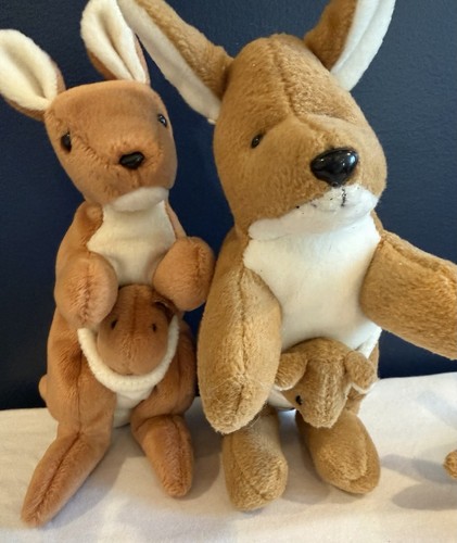 Realistic Kangaroo Family 5 Piece Plush Dolls - photo 3