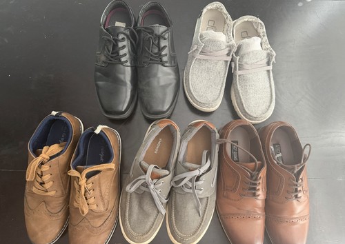4 PAIR Lot Of Boys Shoes SIZE 5 - Dress &Boat Shoe - photo 5