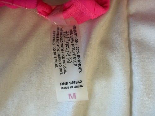 NWT YMI Womens Two Piece Swimsuit Size Medium Hot Pink Bikini - photo 3