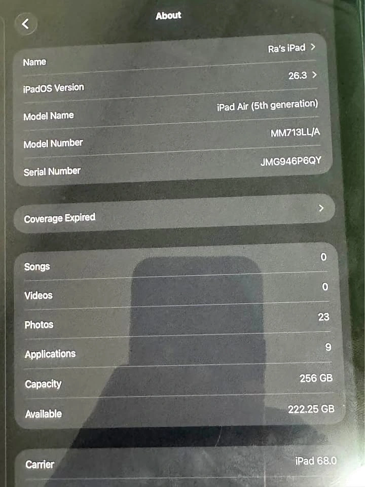 iPad Air 5th Gen 256GB WiFi + Cellular