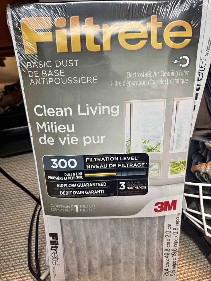 BRAND NEW FILTRETE basic dust filters x6 10x20x1