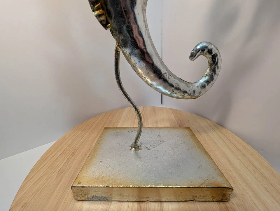 Coastal Seahorse Tabletop Sculpture with Glass Beads - photo 4