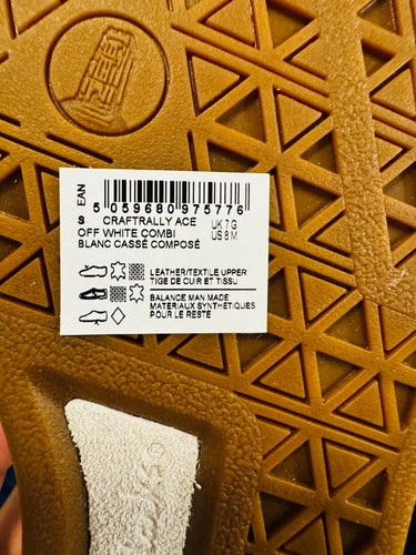 Clarks CraftRally Ace Men’s Sneakers Off White Suede Gum Sole - photo 4