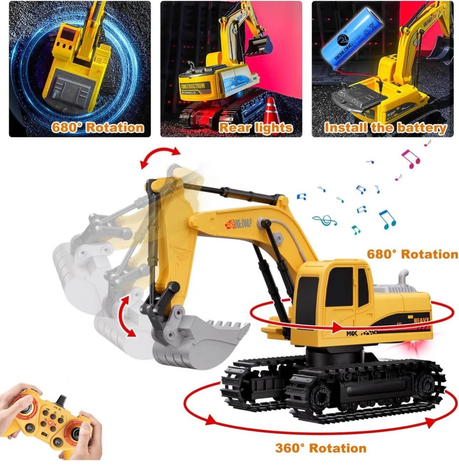 RC Excavator and Dump Truck Toy Set - photo 5
