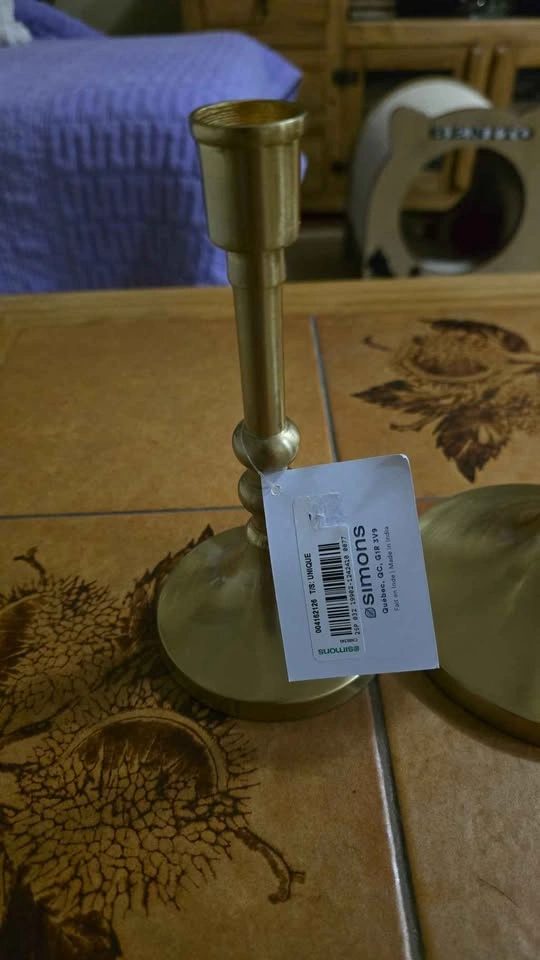 Simons Brass Candlestick Holders - photo 2