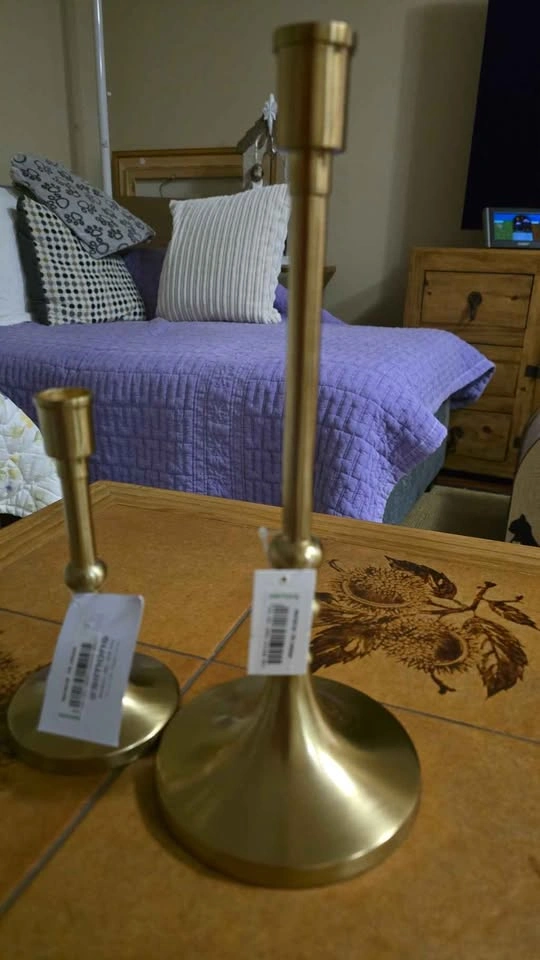 Simons Brass Candlestick Holders - photo 3