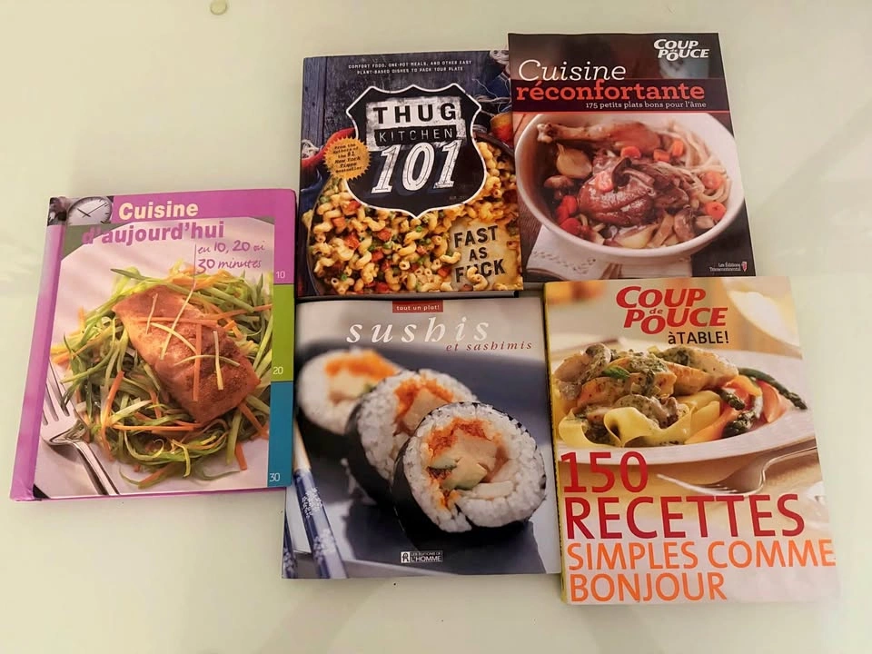 Cookbook Bundle – 5 Recipe Books | French & English
