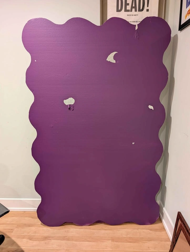 Party event wavy cardboard backdrop only - photo 2