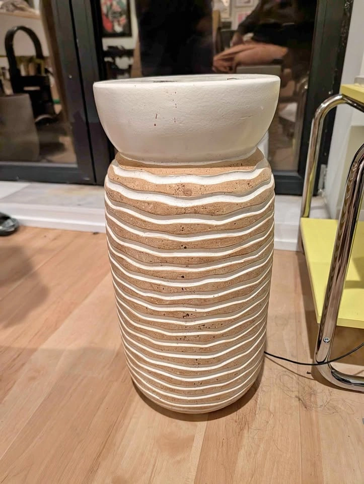 Anthropologie Tidal Stripe Side Table Stool