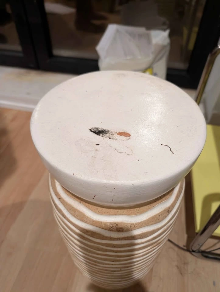 Anthropologie Tidal Stripe Side Table Stool - photo 2