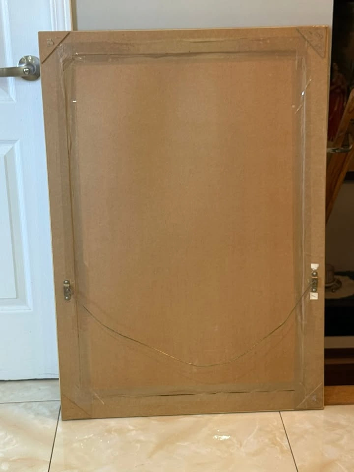 White Framed Mirror: $30 or best offer - photo 2