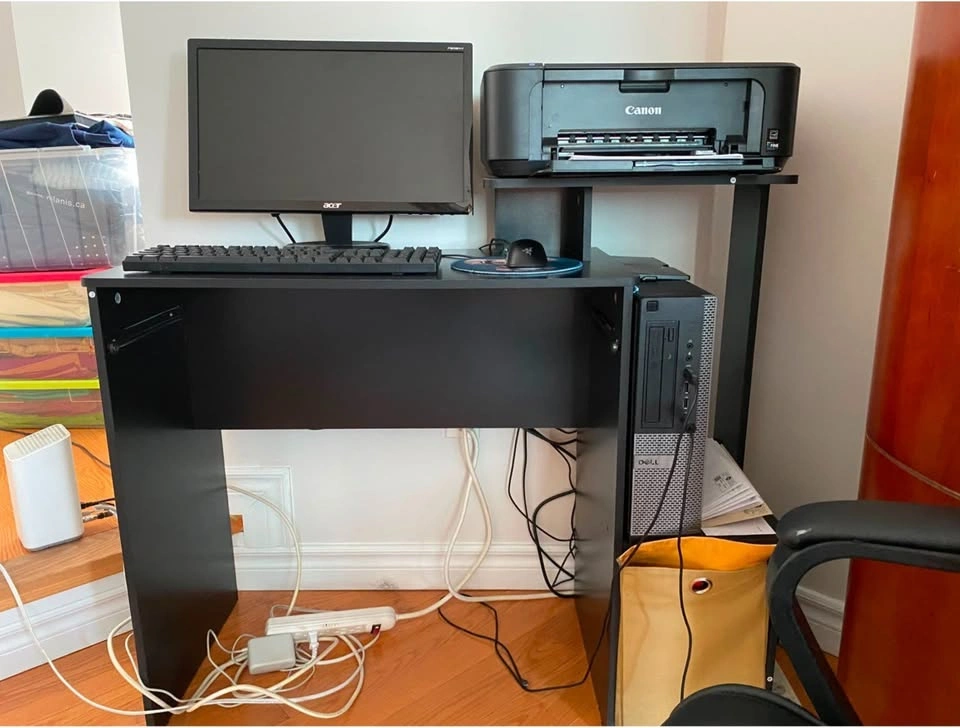 Computer Stand with Printer Holder