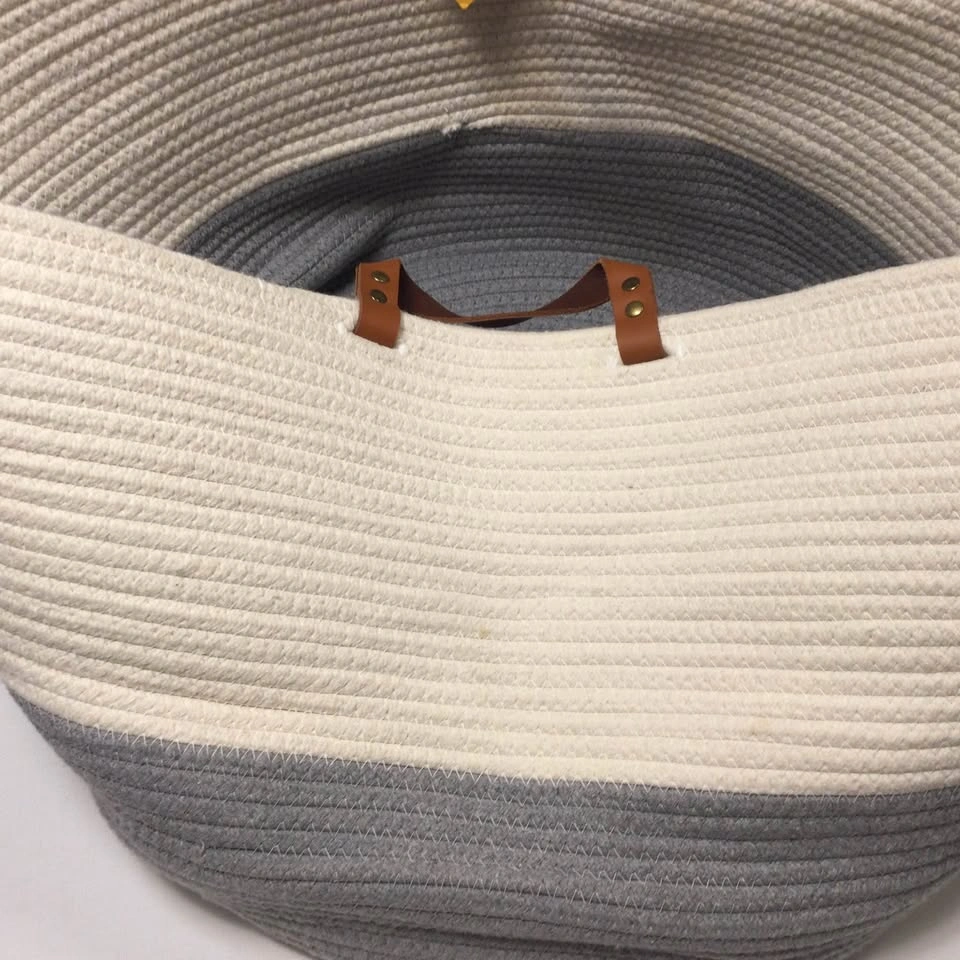 XXL Organihaus Cotton Laundry Storage Organizing Basket 20x13” - photo 4