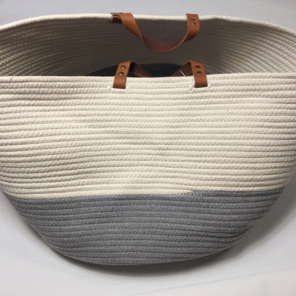 XXL Organihaus Cotton Laundry Storage Organizing Basket 20x13” - photo 5