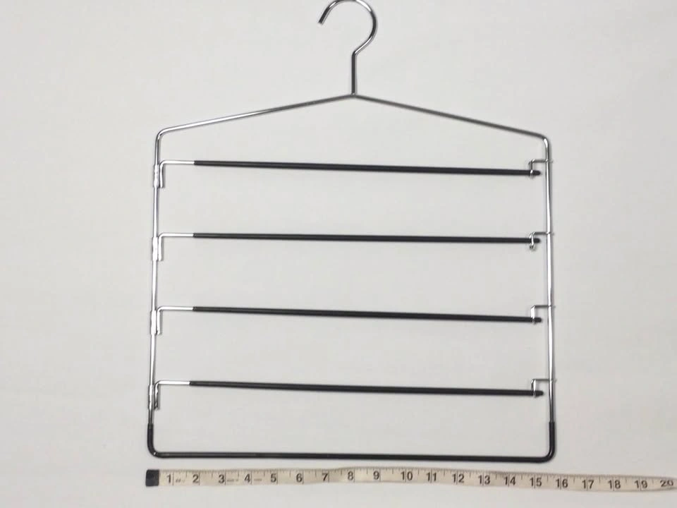 Chrome Steel Pants Skirts Hangers Layers Adjustable Clips - photo 2