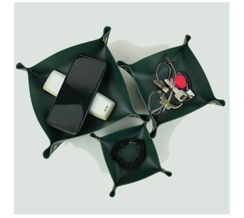 PU Leather Tray Organizer 3pcs - photo 2
