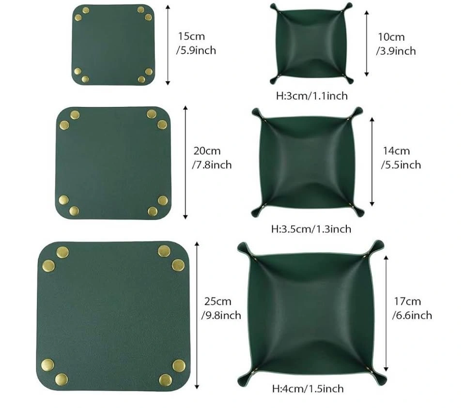 PU Leather Tray Organizer 3pcs - photo 4