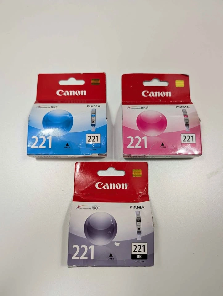 Genuine Canon 221 Ink Cartridges