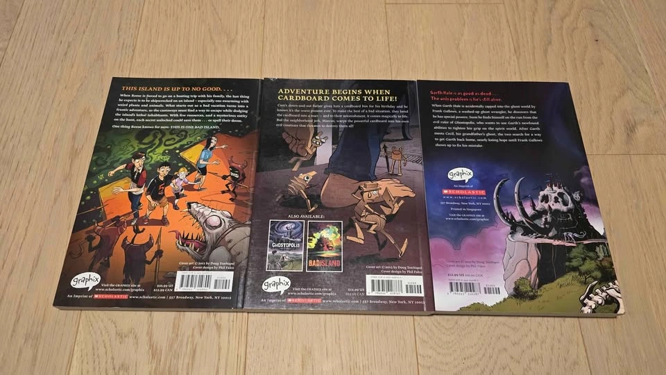 Doug TenNapel Graphic Novel Lot: Bad Island, Cardboard, Ghostopo - photo 3