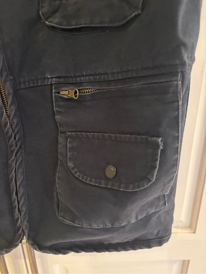 Polo Ralph Lauren Navy Utility Vest with American Flag Patch - photo 3