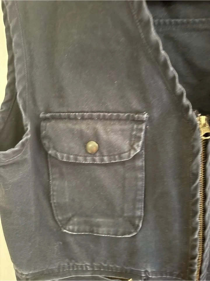 Polo Ralph Lauren Navy Utility Vest with American Flag Patch - photo 5
