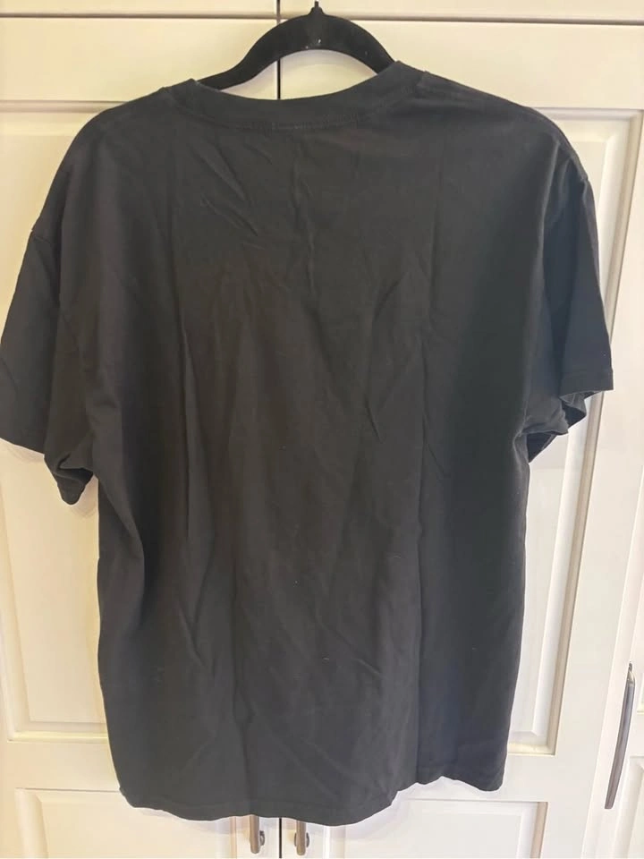 The Rolling Stones Black Tee with Red Tongue and Yellow Logo - photo 4
