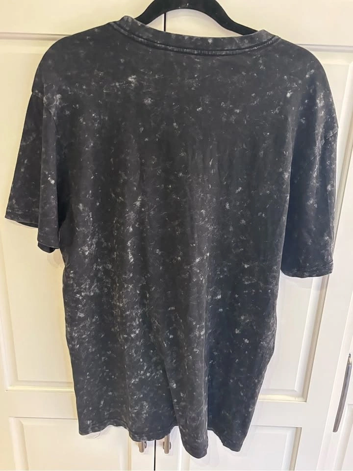 Death Row Records Electric Chair Graphic T-Shirt Black Acid Wash - photo 5