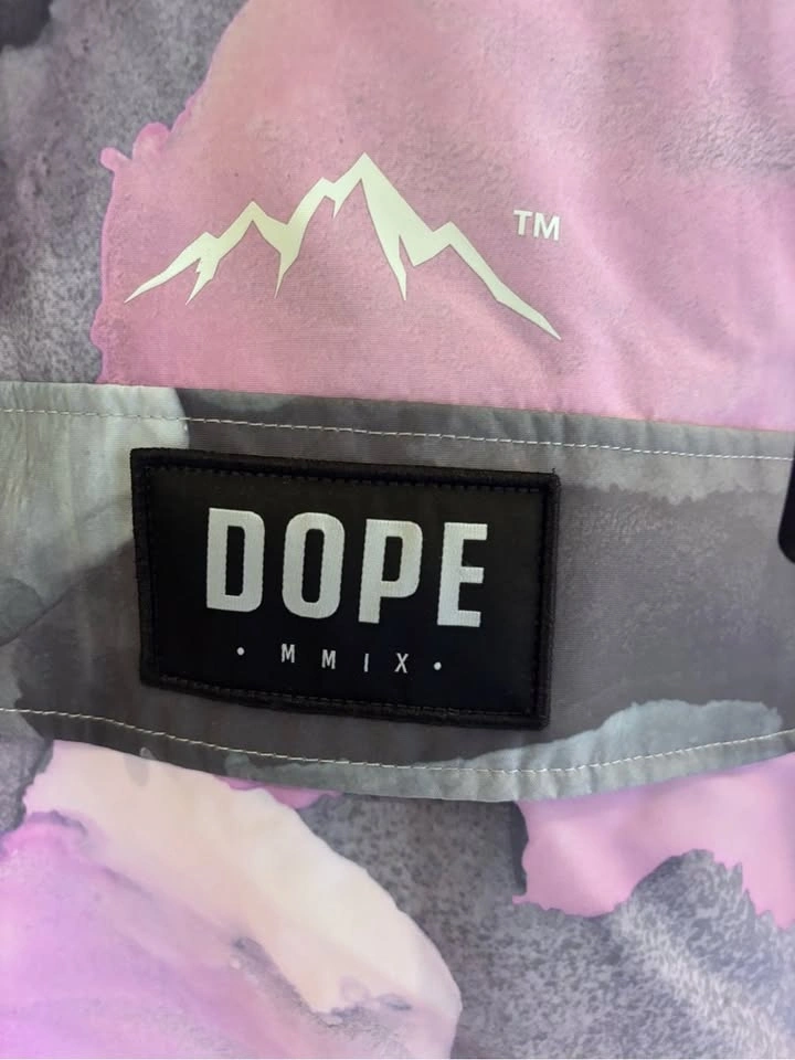 DOPE Ski Anorak Jacket in pink watercolour, women’s small - photo 4