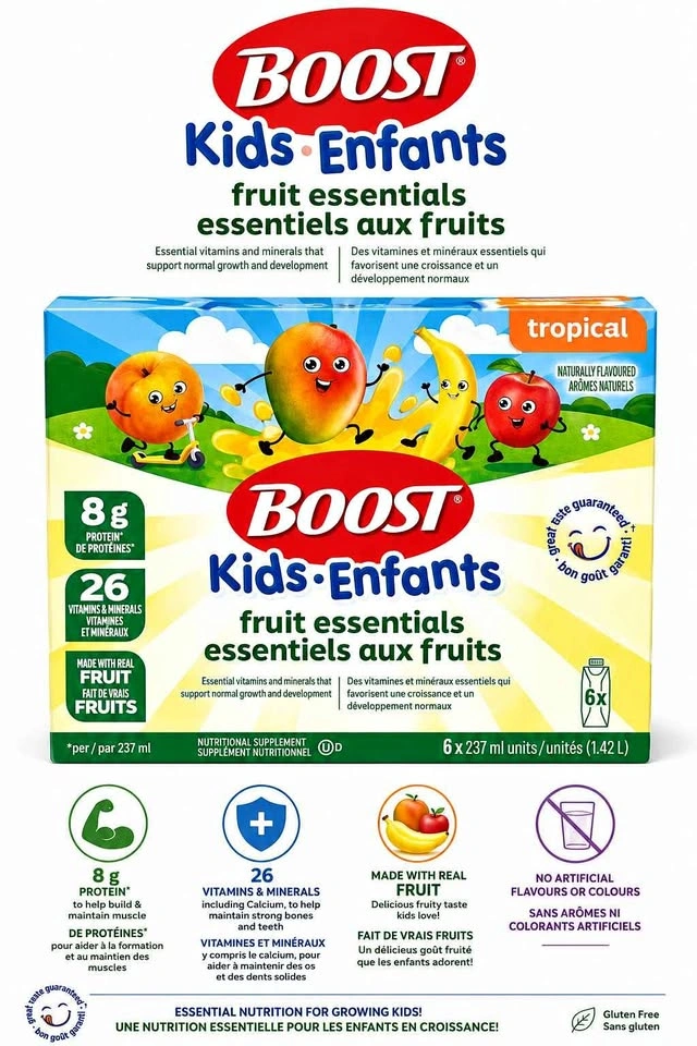 BOOST Kids Essentials Fruit Essentials Tropical Flavor