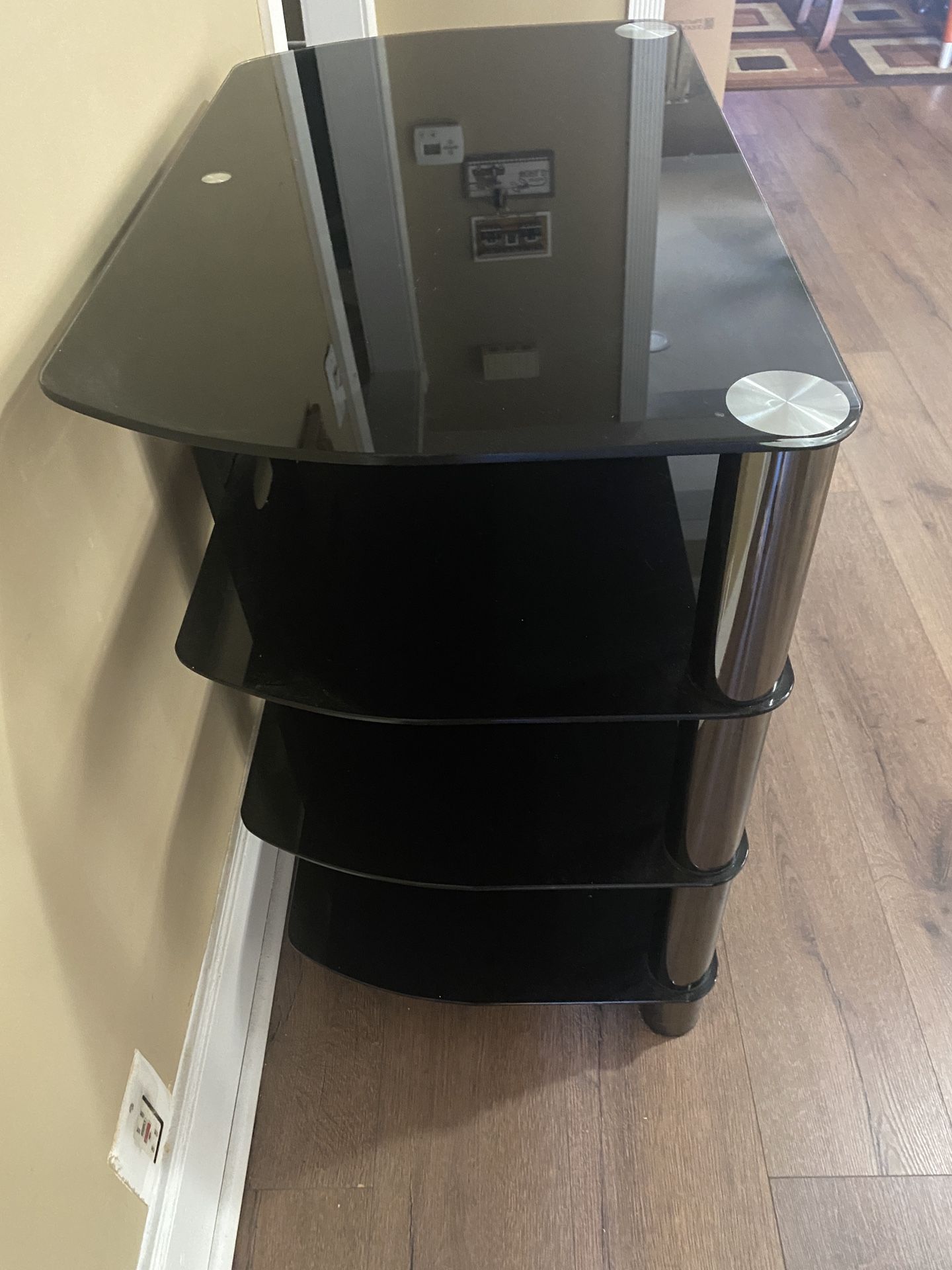 Black Glass Table - photo 3