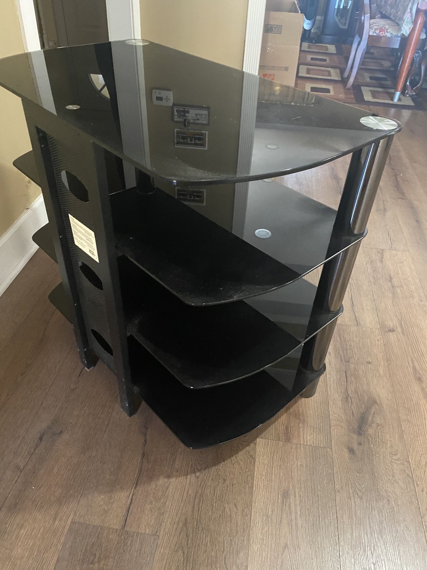 Black Glass Table - photo 5