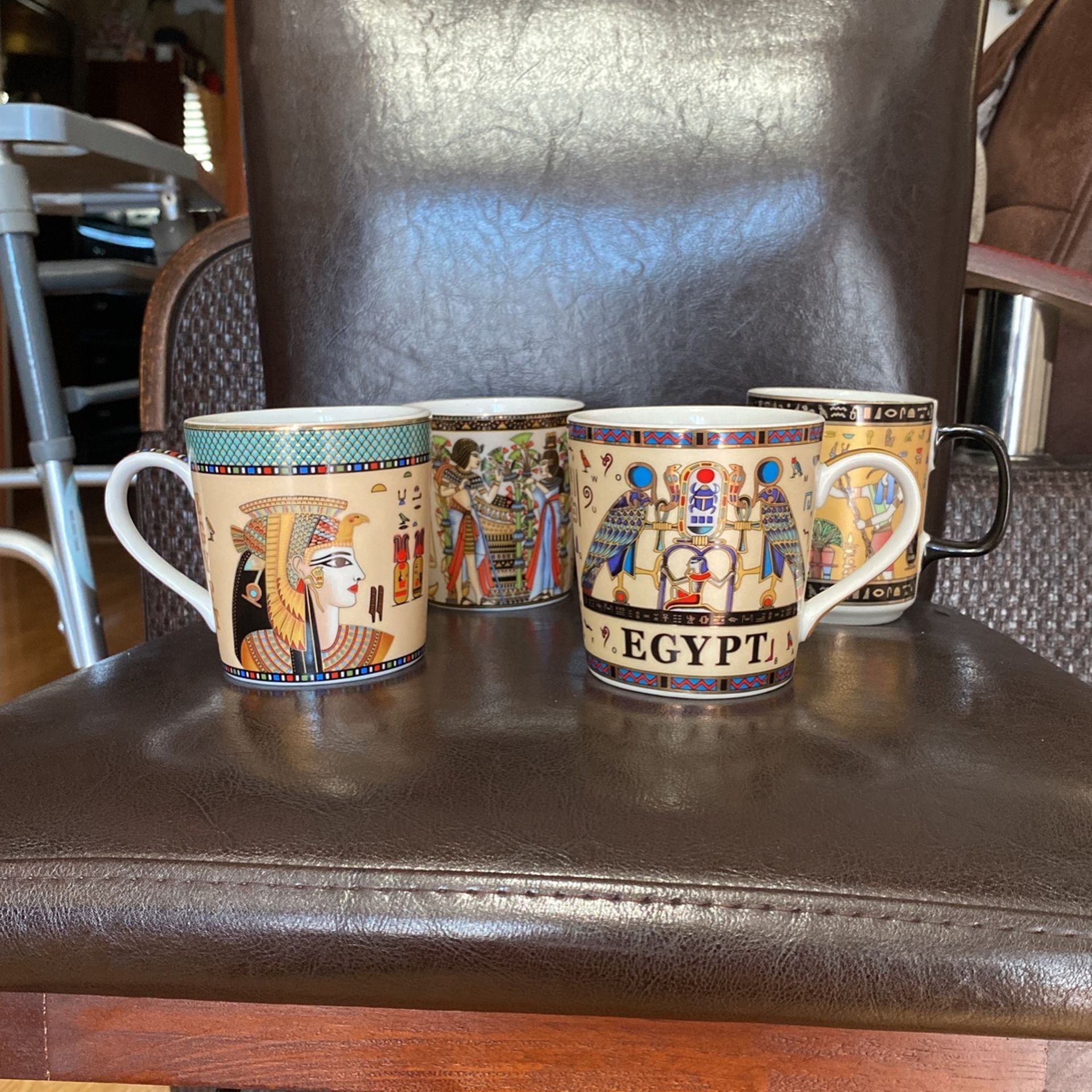 4 EGYPT Mugs