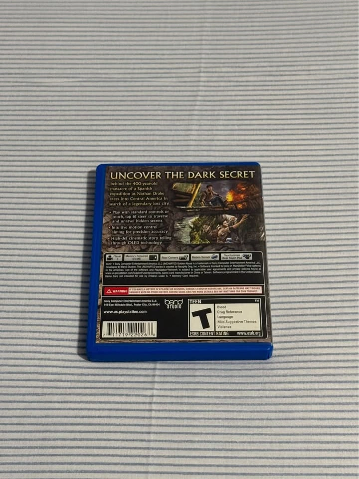 Uncharted: Golden Abyss (PSVita PlayStation Vita, 2012) complete - photo 3
