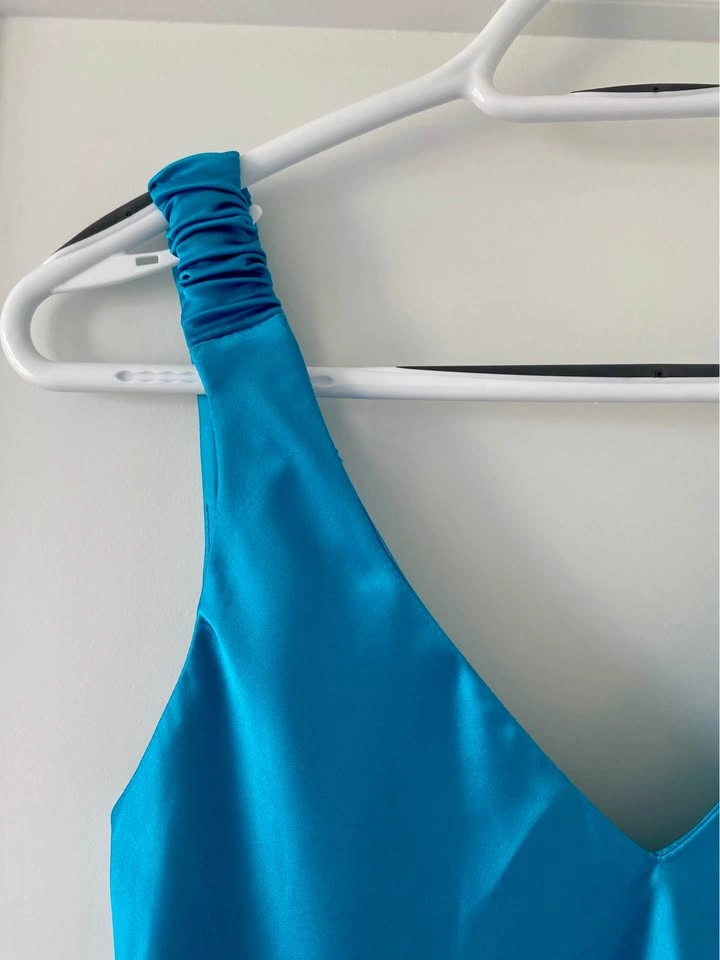 New- Zara Satin Slip Dress - Blue - XS - photo 4