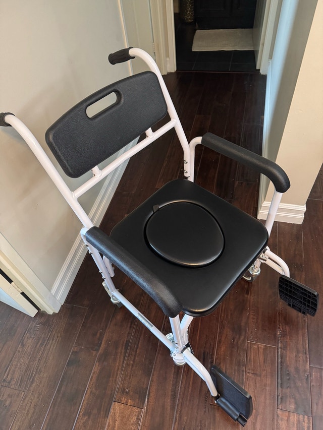 NEW Toilet, Commode, Shower Chair with Wheels