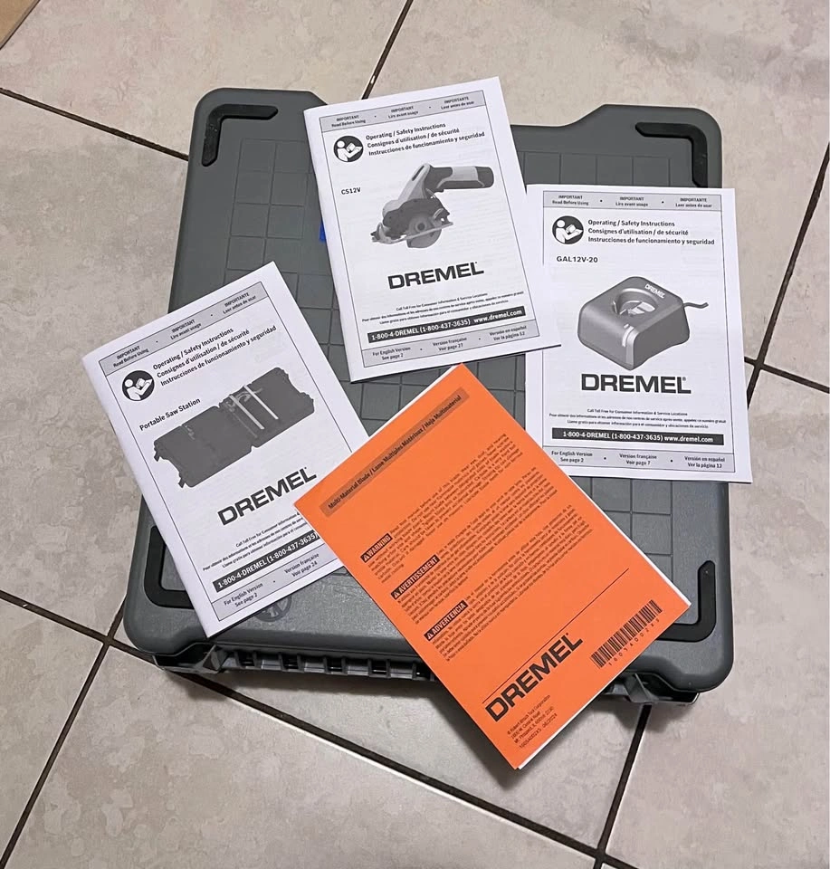 Dremel 12V Cordless Mini Circular Saw Kit w/ Portable Saw Statio - photo 4