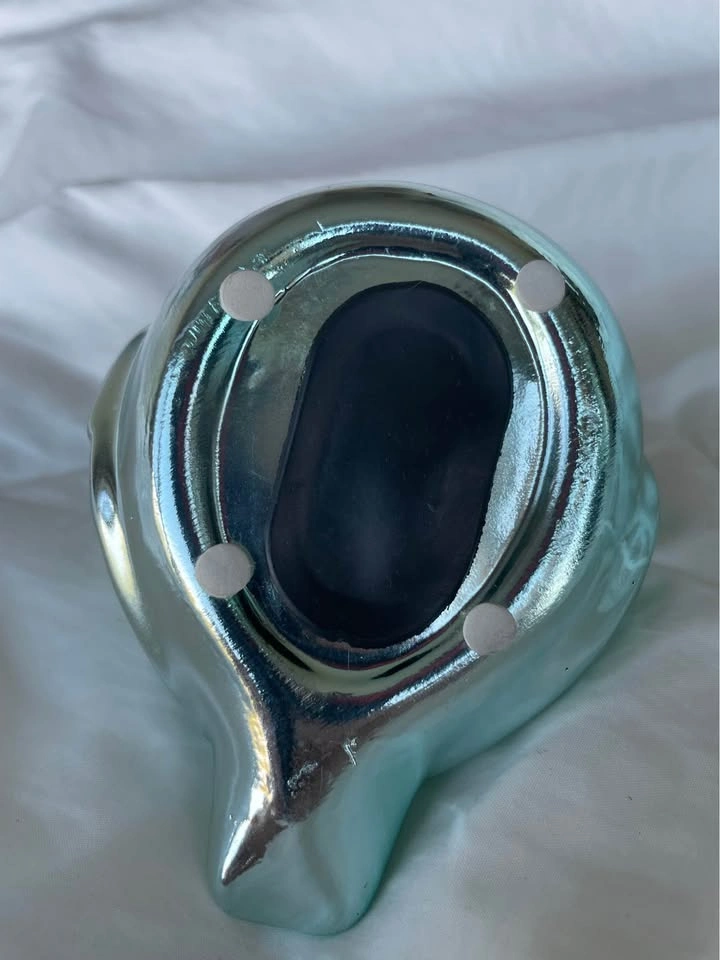Metallic Teal Bird Piggy Bank - photo 4