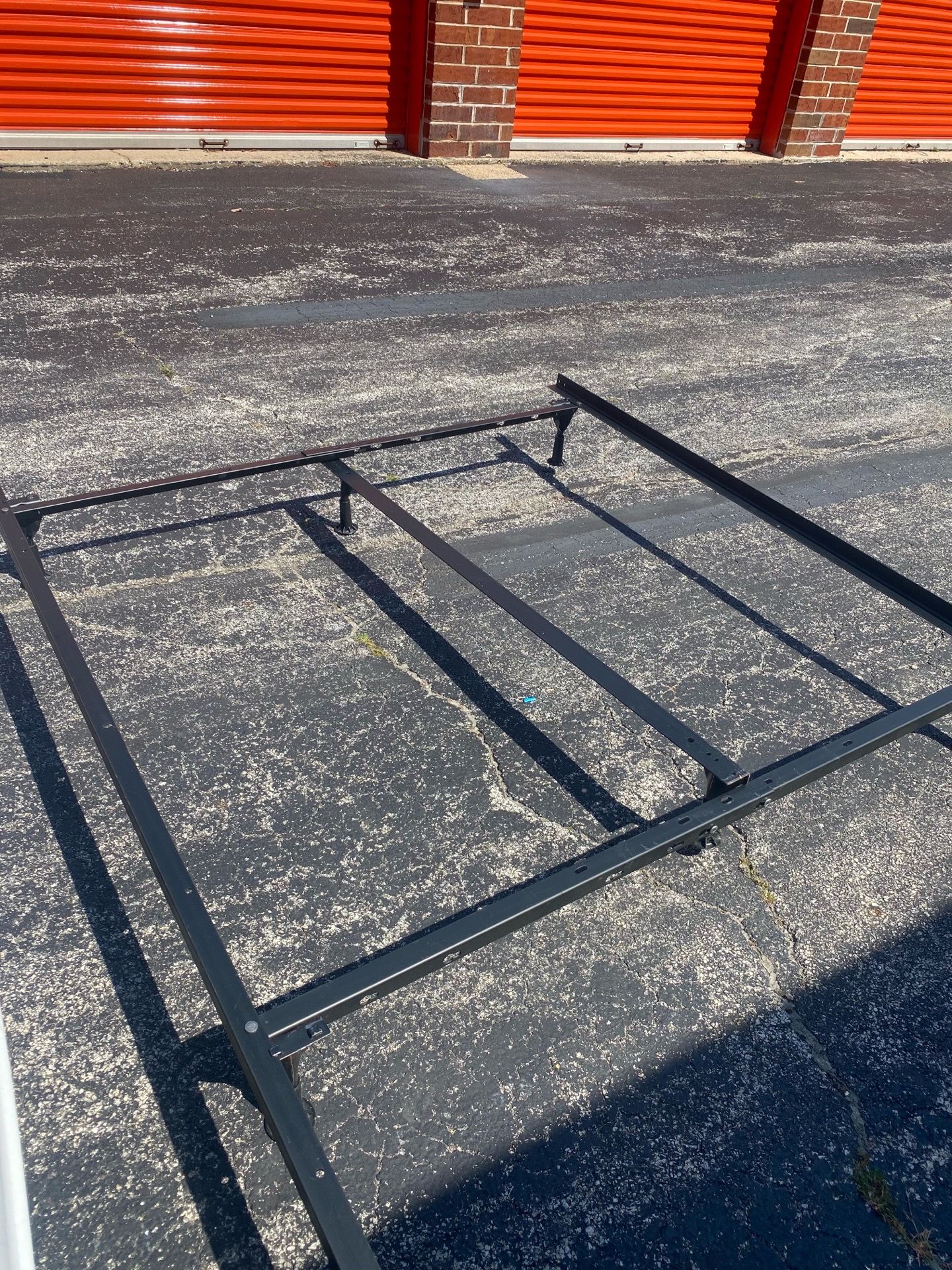 Twin to Queen Metal Bed frame on Wheels