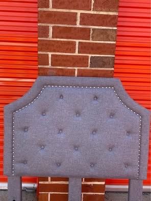 Twin, upholstered, headboard, footboard, and rails - photo 3